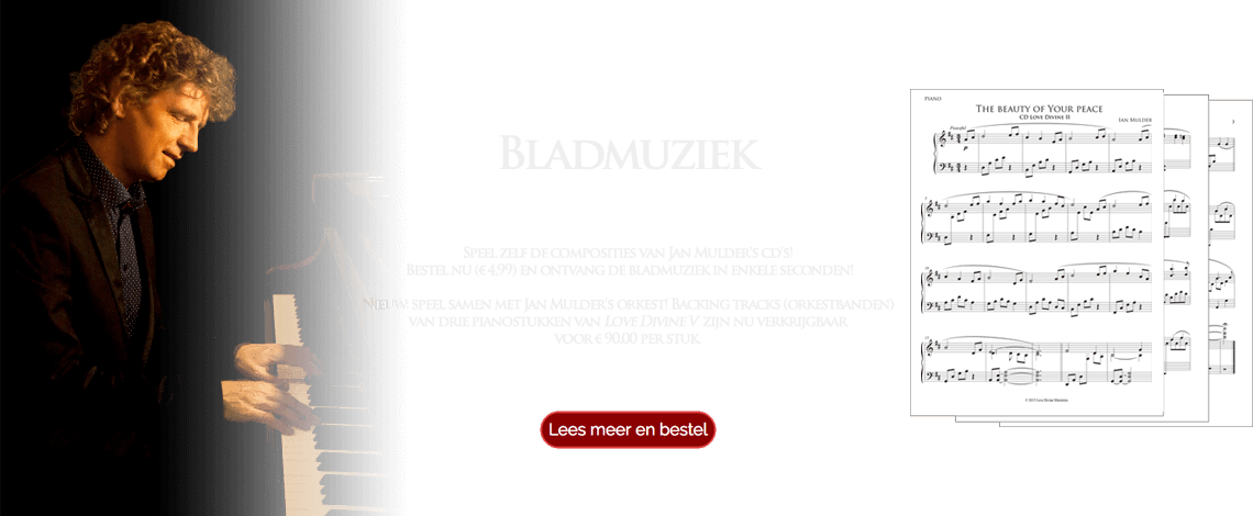 Bladmuziek voor piano van de Love Divine cd series en andere cd's nu verkrijgbaar